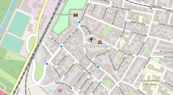 Lauf auf Satellitenbild