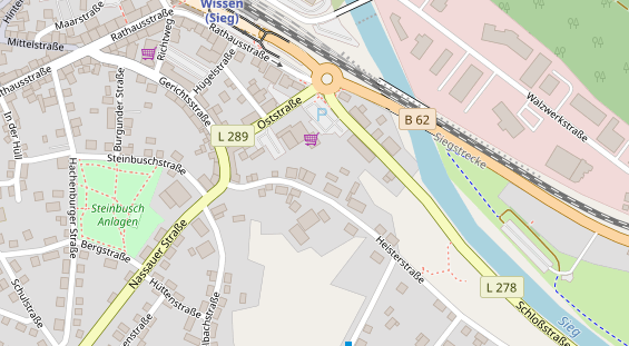 Lauf auf Satellitenbild