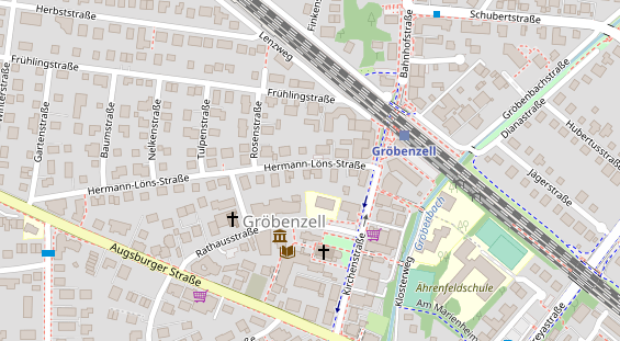 Lauf auf Satellitenbild