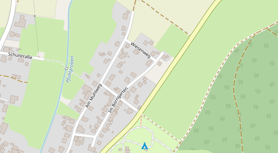 Lauf auf Satellitenbild