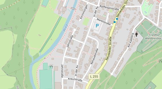 Lauf auf Satellitenbild