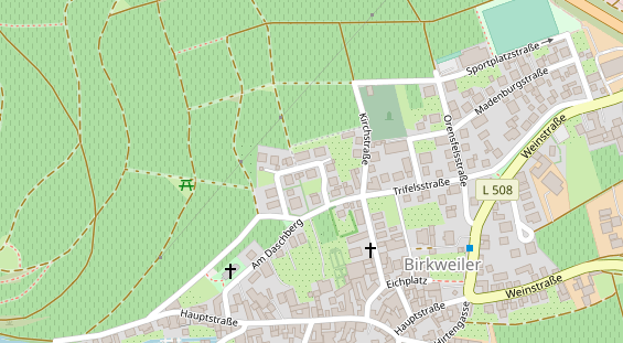 Lauf auf Satellitenbild