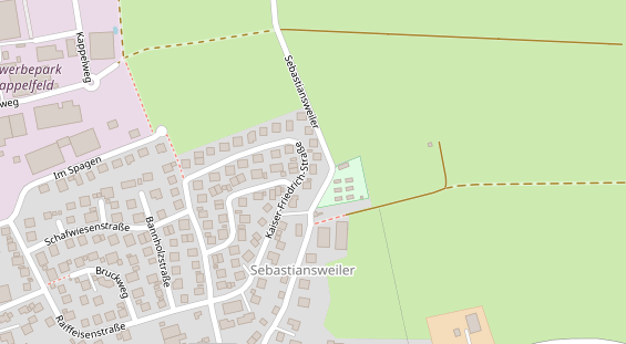 Lauf auf Satellitenbild