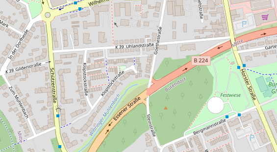 Lauf auf Satellitenbild