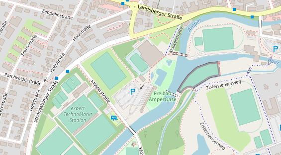 Lauf auf Satellitenbild