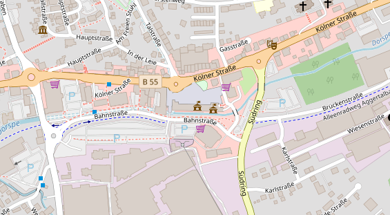 Lauf auf Satellitenbild