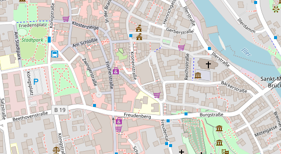 Lauf auf Satellitenbild