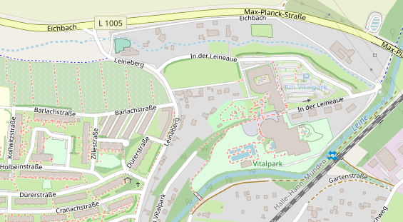 Lauf auf Satellitenbild