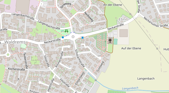 Lauf auf Satellitenbild