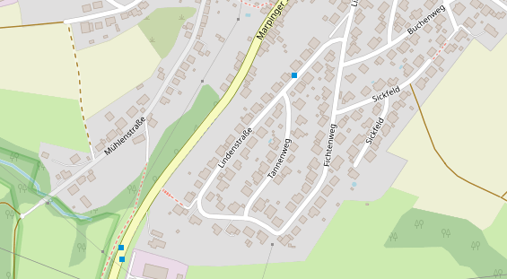 Lauf auf Satellitenbild