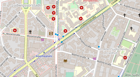Lauf auf Satellitenbild