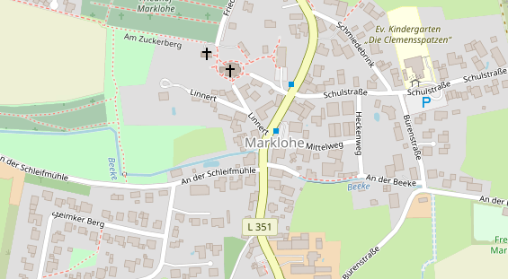 Lauf auf Satellitenbild