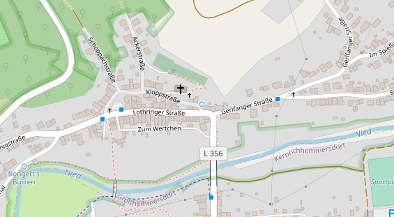 Lauf auf Satellitenbild