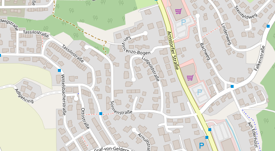 Lauf auf Satellitenbild