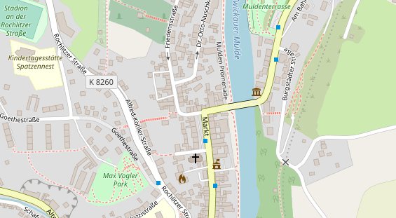 Lauf auf Satellitenbild