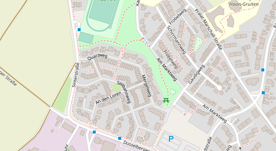 Lauf auf Satellitenbild