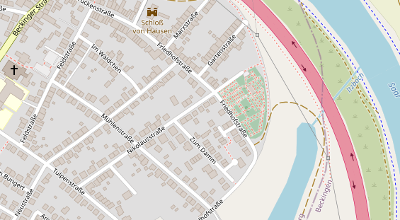 Lauf auf Satellitenbild