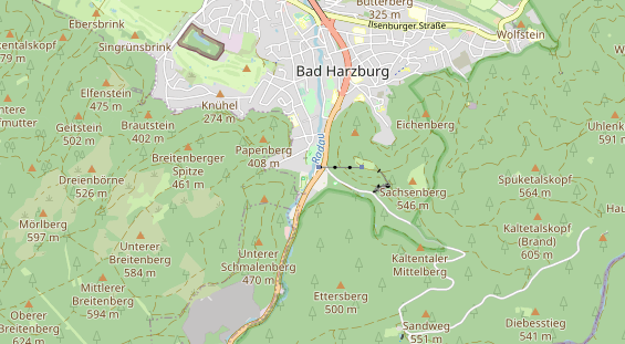 Lauf auf Karte