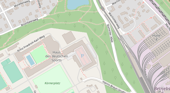 Lauf auf Satellitenbild