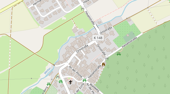 Lauf auf Satellitenbild