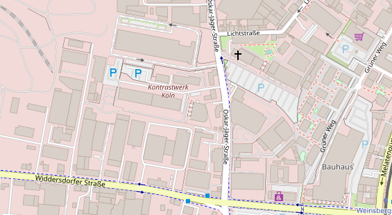 Lauf auf Satellitenbild