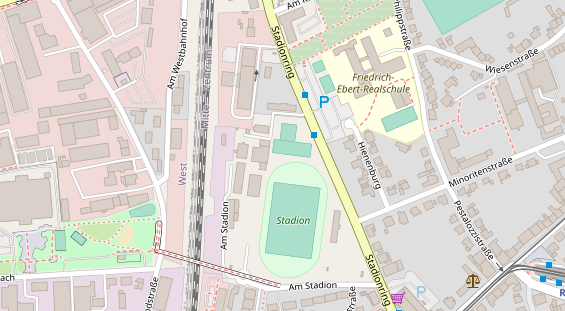 Lauf auf Satellitenbild