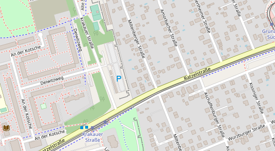 Lauf auf Satellitenbild