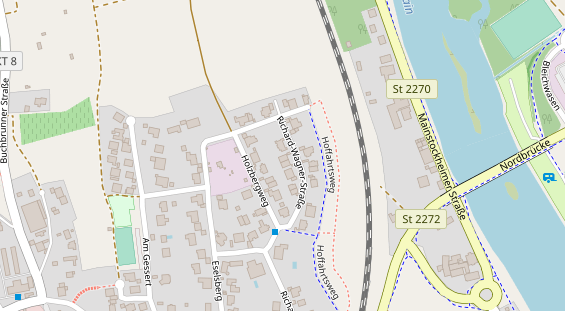 Lauf auf Satellitenbild