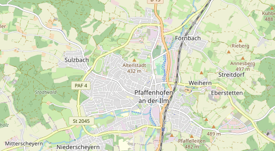 Lauf auf Karte