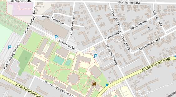 Lauf auf Satellitenbild