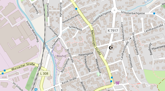 Lauf auf Satellitenbild