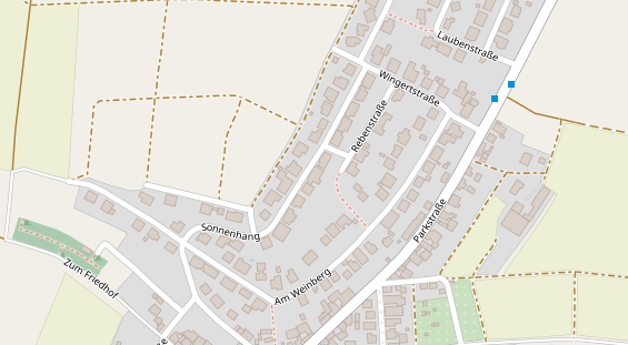 Lauf auf Satellitenbild