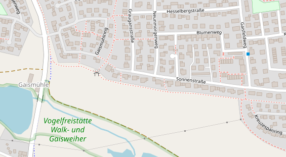 Lauf auf Satellitenbild