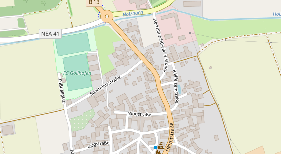 Lauf auf Satellitenbild