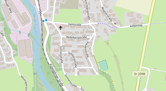 Lauf auf Satellitenbild