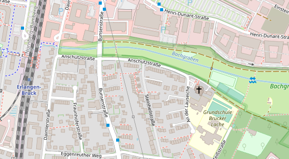 Lauf auf Satellitenbild