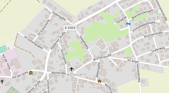 Lauf auf Satellitenbild