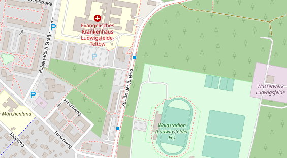 Lauf auf Satellitenbild