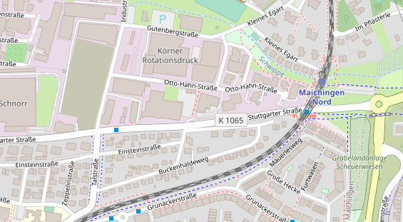 Lauf auf Satellitenbild