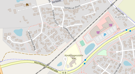 Lauf auf Satellitenbild