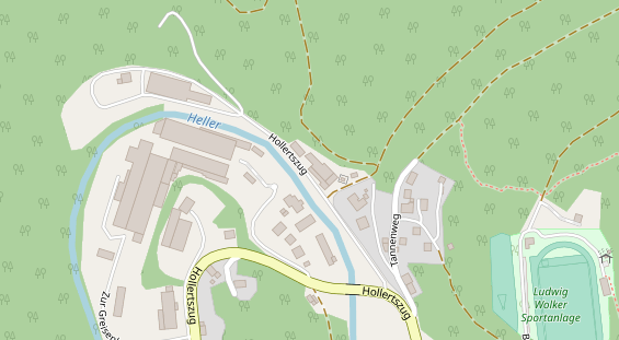 Lauf auf Satellitenbild