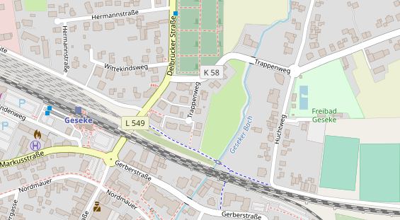 Lauf auf Satellitenbild