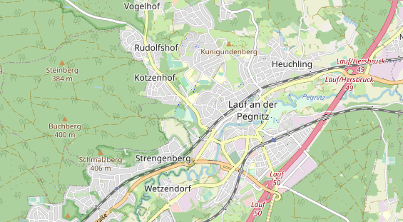 Lauf auf Karte