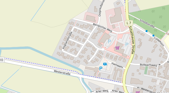 Lauf auf Satellitenbild