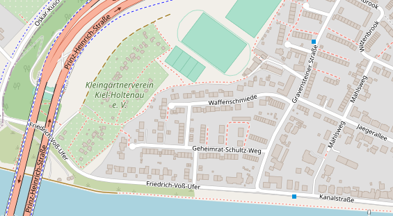 Lauf auf Satellitenbild