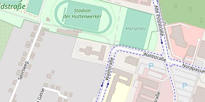 Lauf auf Satellitenbild