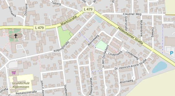 Lauf auf Satellitenbild