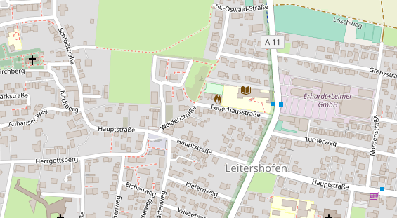 Lauf auf Satellitenbild