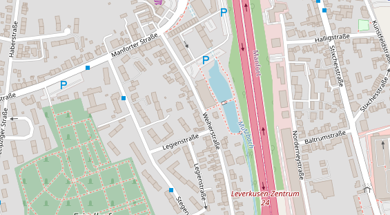 Lauf auf Satellitenbild