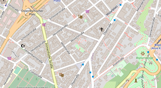 Lauf auf Satellitenbild